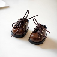 พร้อมส่งจาก กทม รองเท้า Labubu Macaron ไม่รวมตุ๊กตา รองเท้าหนังขนาดเล็กสำหรับตุ๊กตาขนาด 15-20 ซม