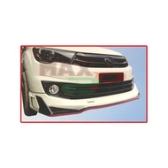 Perodua Bezza (2016) DRIVE 68 Front Skirt Skirting With Logo Bumper Lower Lip Spoiler PU Bodykit - Raw Material Rubber