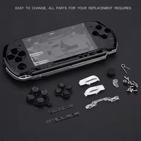 Full Housing Game Shell Replacement Full Housing Console Game Shell Case Cover Repair Parts For PSP 