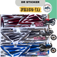 YAMAHA FZ150 i (1) STRIPE STICKER STIKER YAMAHA FZ150I FZ 150 LAMPU BULAT DELTABOX COVERSET COVER SE