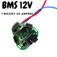BMS BATERAI BOR 12V 2 MOSFET 40 AMPER 1 MOSFET 20 AMPER