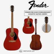 FENDER FSR CD-60 V3 DREADNOUGHT ACOUSTIC GUITAR, CHERRY