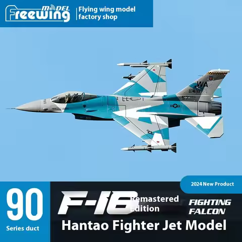 Freewing F-16 F16 V2 Fighting Falcon 90mm Edf Jet 6s 8s Pnp Kit+Servo Retractable Landing Gear Epo P