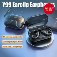 Y99 Earbuds Bluetooth Earphones Smart Digital Dual Sided Stereo Sound Wireless Headset