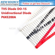 [1-20pcs] P6KE200A DO-15 TVS Diode 600W Unidirectional Diode New Source