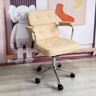 全城熱賣 - 電腦椅辦公椅宿舍耐用簡單風格椅(米黄色)