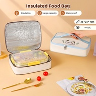 Square Aluminum Foil Hand-Carrying Rice Pocket Portable Office Worker Lunch Box Bag Primary School S