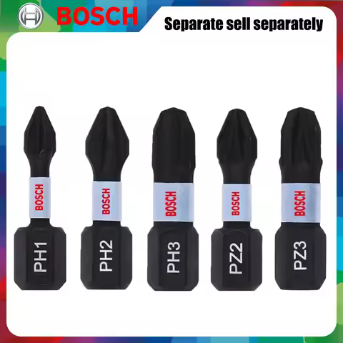 BOSCH Original Impact 25MM Small-Scale Screwdriver Bit PH1/PH2/PH3/PZ2/PZ3 S2 HSS Carpentry Drill Ho