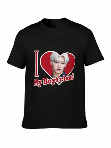 ZB1 Ricky I Love My Boyfriend Shirt Custom Zerobaseone Ricky Blonde Photo Merch Gift Ideas for Kpop 