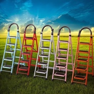 [] Household Ladder Folding Ladder Multi-functional Thickened Steps Light Stainless Steel 3/4/6 NMCN