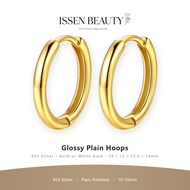 18K gold plated 925 silver hoop earrings/hoop earrings Silver 925 Salut gold 916