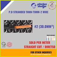 ✓ ∞ ✁ ❁ (PER METER) Phelps Dodge PD THHN/THWN-2 (STRANDED WIRE) #2 (30.0mm²)