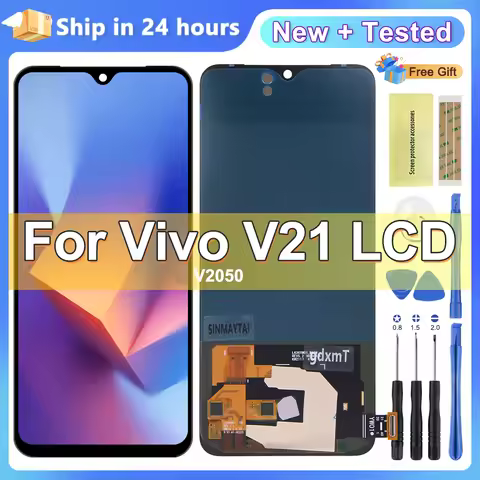 AMOLED V21 5G Display For Vivo V21 5G V2050 Display Touch Screen Digitizer Assembly Replacement Scre