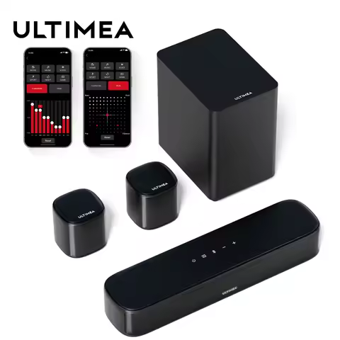 ULTIMEA 5.1 Virtual Surround Sound Bar for Smart TV, Soundbar with Surround Sound System for Home Th
