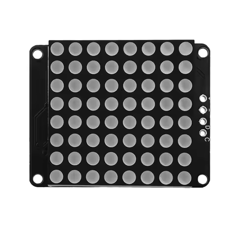 8X8 Matrix Common Cathode LED Dot Matrix Display Module Red Light Microcontroller Module Ht16K33 Dri