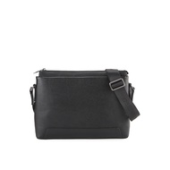 OBERMAIN Men's Messenger Bag / Genuine Leather / Black / OBC519G1