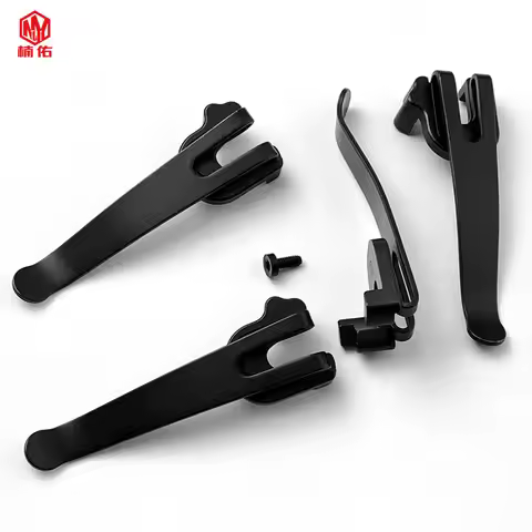 1PCS 91mm Swiss Army Knife Back Clip Deep Pocket Clip Stainless Steel Butterfly Knife Back Clip DIY 