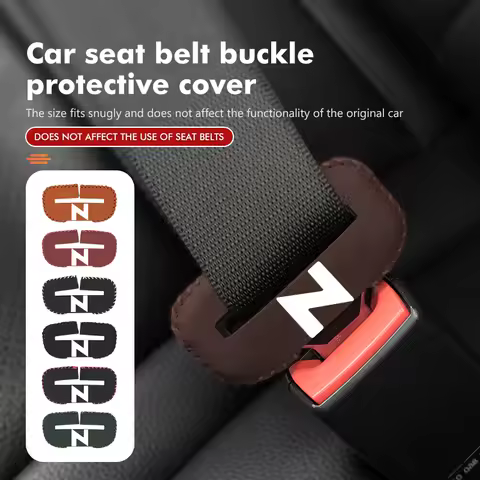 5 PCS Car Belt Buckles Anti-collision Safety Protection Covers For Honda Pilot Jazz Prelude Insight 
