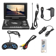 【Prime deal】 7.8 Inch Portable Hd Tv Home Car Dvd Player Vcd Cd Mp3 Dvd Player Usb Cards Rca Tv Portatil Cable Game 16:9 Rotate Lcd Screen