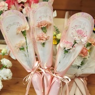 暖心小花束 康乃馨單枝鮮花花束 附包裝