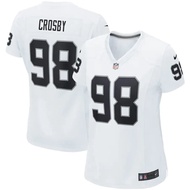 NFL Las Vegas Raiders เสื้อฟุตบอลเบอร์ 98 Maxx Crosby Jersey Women's