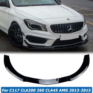 C117 Front Bumper Lip Body Kit Spoiler Splitters Guards For Mercedes Benz CLA Class CLA200 CLA260 CL