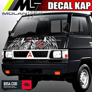 Decal Sticker Striping Variasi Kap/Kabin L300 Pickup - Decal Kabin Depan L300 - Decal Kap L300 - Dec