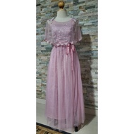 PINK BRIDESMAID NINANG SPONSOR LONG DRESS / GOWN BIRTHDAY PHOTOSHOOT WEDDING