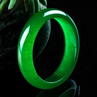 ♡High Ice Green Jade Bangle Grade A Myanmar Jadeite With Certificate Burma Jades Bangles Bracele ✣☇