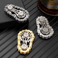 Chains Gear Fidget Spinner Gyroscope Fingertip Sprocket Hand Spinner Chain Gear Metal Spinning Top W