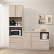 [特價]直人木業-ELENA當代日系118公分廚櫃加60公分電器櫃