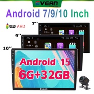 (6G+32G Android 15 )7/9/10 inch Android Player 2 Din Bluetooth Car Radio Multimedia Video Player Wif