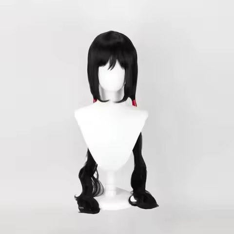 Anime Cos BLOOD-C Saya Kisaragi Cosplay Wig Black Hair Heat Resistant Synthetic Long Wig Halloween G