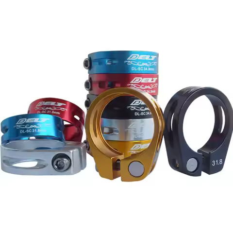 2pcs MTB Road 31.8/34.9MM Lightweight Bicycle Seatpost Tube Clamps Bike Pipe Clip Clamp Parts