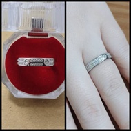 Authentic 925 Silver Ring with White Gold Plating - 925 Silver Ring