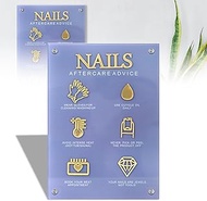 3D Nail salon signage on wall nail instructions aftercare acrylic sign advice for nail tech room wal