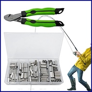 Fishing Crimping Tool High Carbon Steel Fishing Crimping Pliers Pliers For Fishing Crimping Loop Sleeve Kit Hand lusg lusg