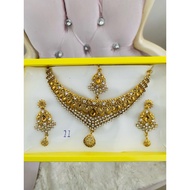 Necklace set earrings maang tikka / bridal set / Indian necklace / Indian jewelry