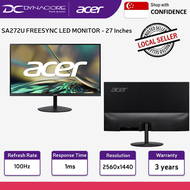 Real delivery ACER SA272U E 27-inch 1440P 100Hz FREESYNC IPS LED MONITOR