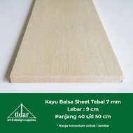 Balsa Wood Sheet 7 mm / Balsa Sheet / Board / Balbalsa