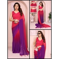 SA024 Ready To Wear Saree - 1 Minute saree - can fit until 5XL - Mix Patern