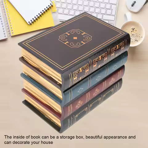 European Vintage Decorative Fake Book Storage Box Home Shelf Decoration Fake Book Storage Box Vintag