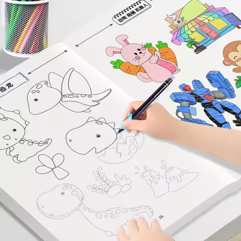 Interesting sketching manuals, drawing books: graffiti and coloring books, children's education art 