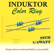 Inductor Color Ring 1/4 watt 39uh Inductor color ring 39uH