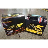 Battery RR YT14-JS (YTX14-BS) แบตเตอรี่มอเตอร์ไซค์ [ส่งด่วน ส่งไวกว่า]