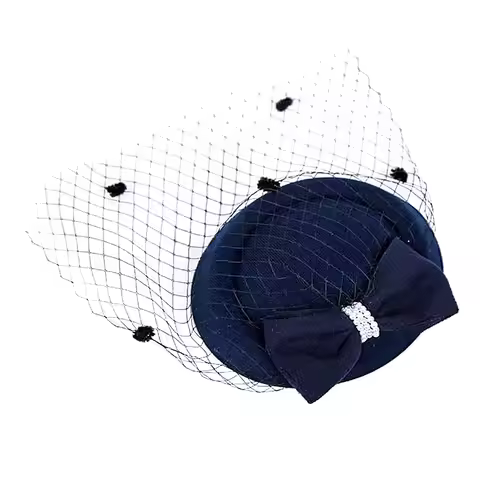 Fashion Feather Flower Womens Vintage Hat Headband Mesh Ribbons Felt Headband Fascinator Caps Headre