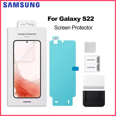 2PCS Original Screen Protector For Samsung Galaxy S22 Screen Protector EF-US901 Slim Clear
