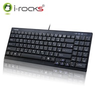 irocks KR6523超薄迷你有線鍵盤-黑色