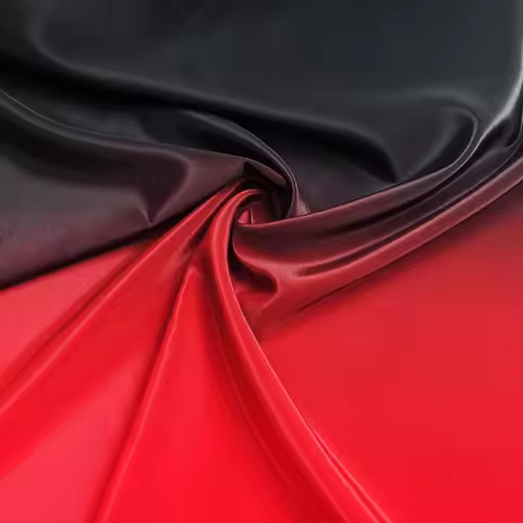 1 Meter X 1.5 Meter Glossy Dance Stage Material Red Black Ombre Fabric Koshibo Non-transparent