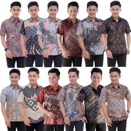 KEMEJA Men's Short Sleeve Batik Shirt Premium Azriel Batik/ Men's Short Sleeve Shirt/ Baju Batik Lel